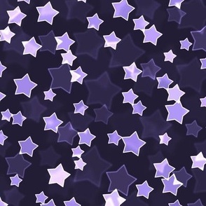 Starry Bokeh Pattern - Elderberry Color