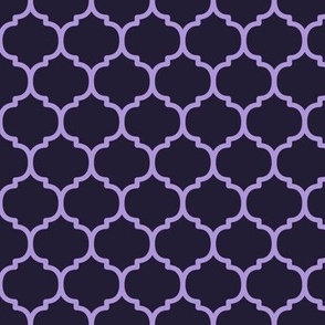 Moroccan Tile Pattern - Elderberry and Lavender