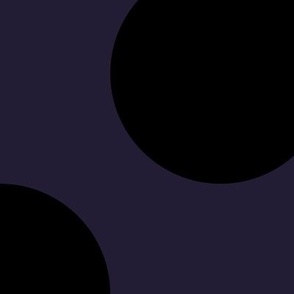 Jumbo Polka Dot Pattern - Elderberry and Black