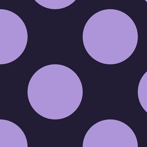 Large Polka Dot Pattern - Elderberry and Lavender