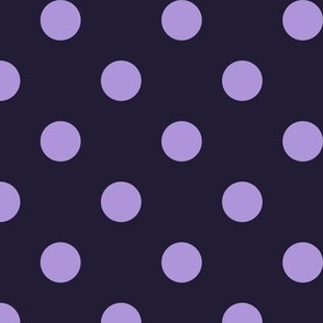 Big Polka Dot Pattern - Elderberry and Lavender