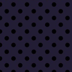Polka Dot Pattern - Elderberry and Black
