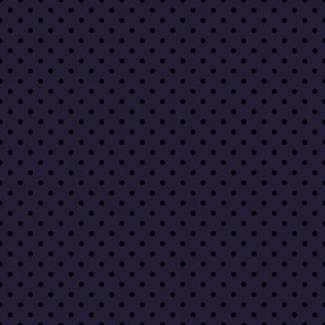 Tiny Polka Dot Pattern - Elderberry and Black