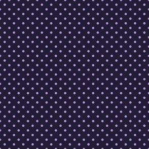 Tiny Polka Dot Pattern - Elderberry and Lavender