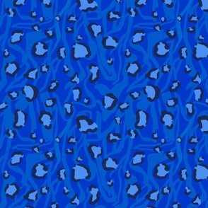 Rajah- Blue Cheetah Print