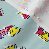 80's inspired triangles