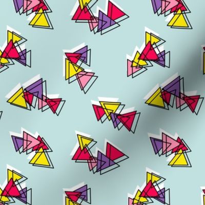 80's inspired triangles