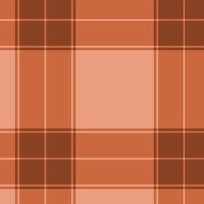 Cozy Plaid : Rust Red