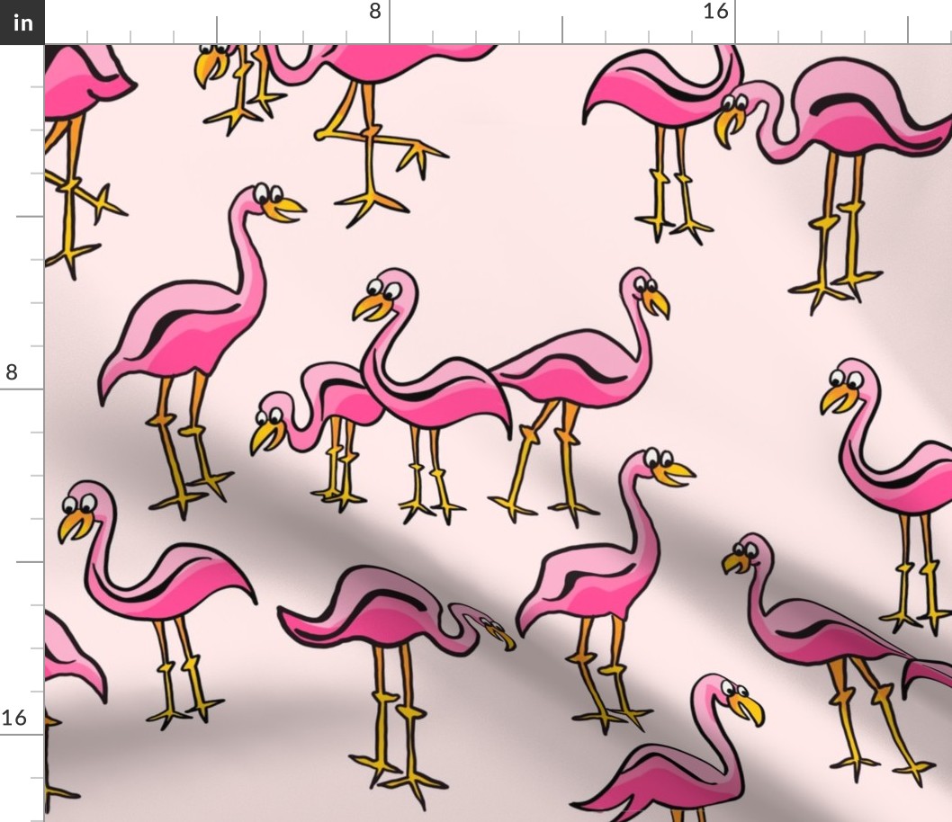 Flamingo Pattern - Pink