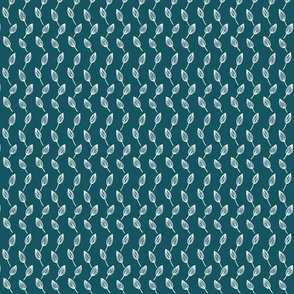 Doodle Leaves [dark green] small