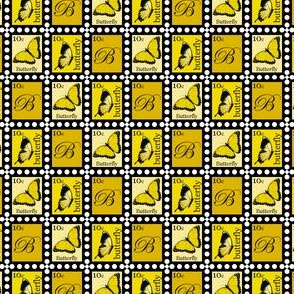 Yellow Butterfly Stamps