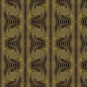 brushstroke scroll - golden