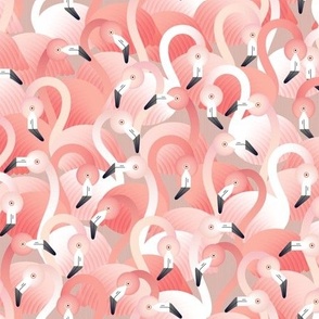 a flamboyance of flamingos - small