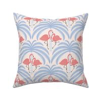 palm springs flamingo party/blue coral