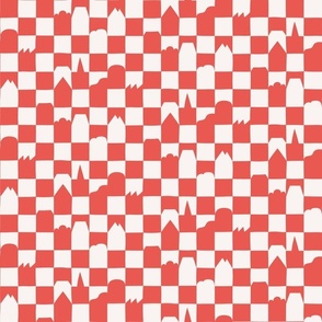 [SMALL]  Home Checkerboard - Red Pink