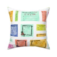 snarky quilt and handmade labels brights