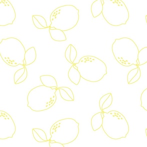 LEMONS ON WHITE