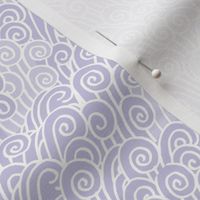 Lagoon surf and ocean waves abstract boho style scandinavian waters summer island vibes white on lilac purple