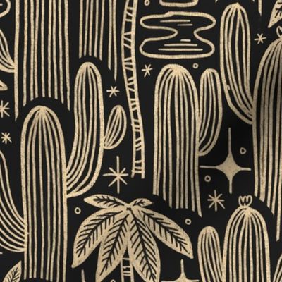 Saguaro Starlight Palms - Charcoal