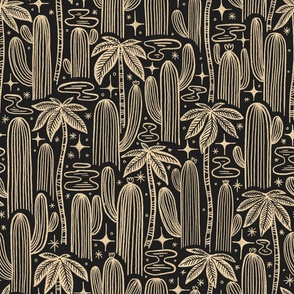 Saguaro Starlight Palms - Charcoal