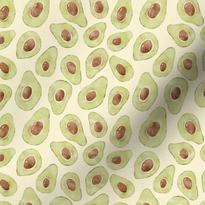 Watercolor Avocados