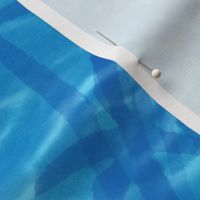 Palm Springs Oasis (xl scale) | Tropical water, ocean fabric, palm trees, bright turquoise lagoon fabric for swimming pool, beachwear and fresh coastal decor.
