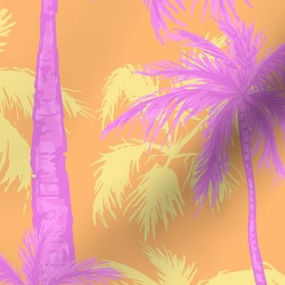 Palm Trees Jumbo - Pink and Orange