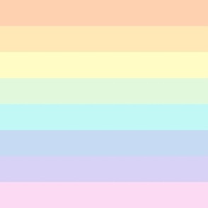 Pastel rainbow stripe - horizontal (large)