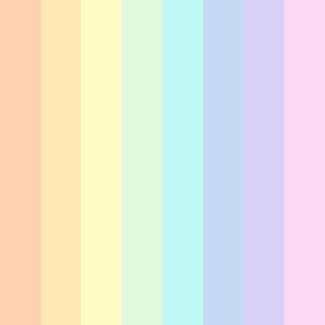 Pastel rainbow stripe - vertical (medium)