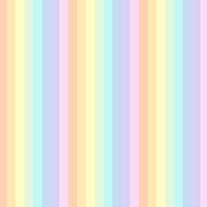 Pastel rainbow stripe - vertical (mini)