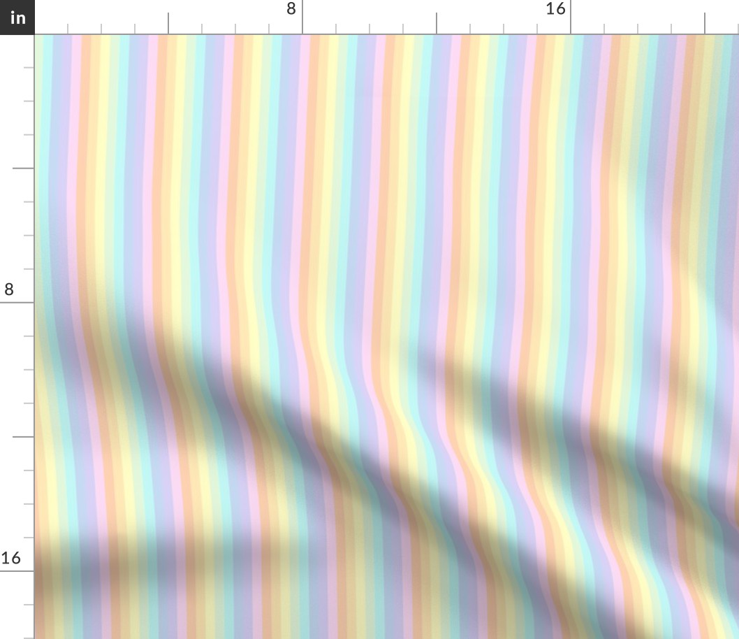 Pastel rainbow stripe - vertical (mini)