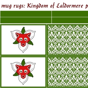 mug rugs: Kingdom of Ealdormere (SCA)