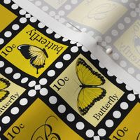 Large Yellow Butterfly Stamps