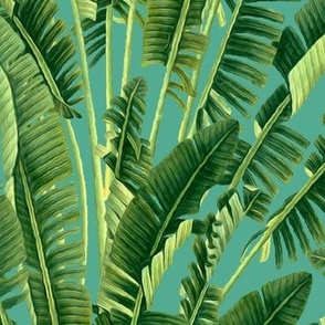 large palm springs tropical lush
