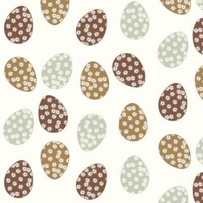 easter eggs - patterned eggs, daisies 