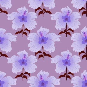 Hibiscus flower - purple