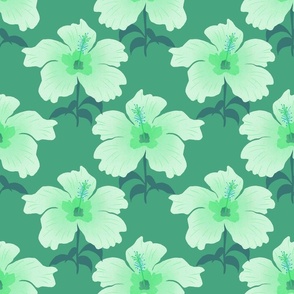 Hibiscus flower - green