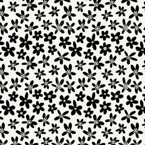 Groovy Flowers Small - Cream Color Way