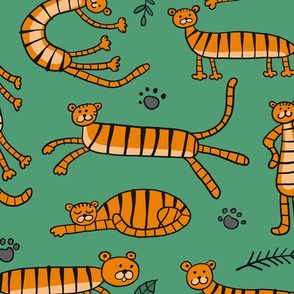  Collection of tigers