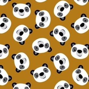 Cute Panda - golden mustard - LAD21