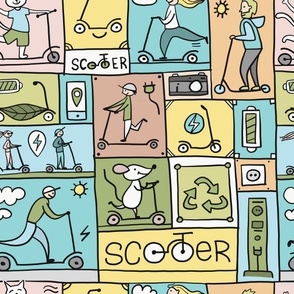  Scooter Comics Background.