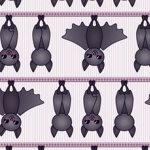 Happy cute hanging bats