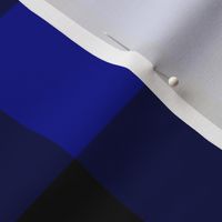 Extra Jumbo Gingham Pattern - Navy Blue and Black