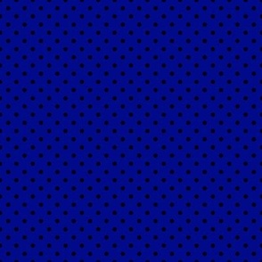 Tiny Polka Dot Pattern - Navy Blue and Black