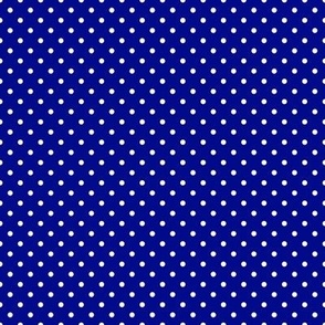 Tiny Polka Dot Pattern - Navy Blue and White