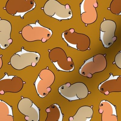 hamsters - all the hamsters - tossed - gold - LAD21