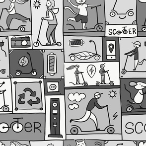 Scooter Comics Background.