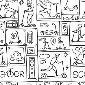 Scooter Comics Background.