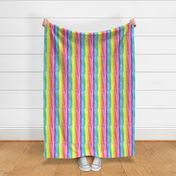 Rainbow Painted Stripes (Vertical)