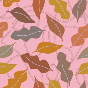 autumn Leaves - blushpink
